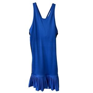 InPhorm Blue Athletic Pleated Tennis Dress Size XS Racerback Pickleball Sporty